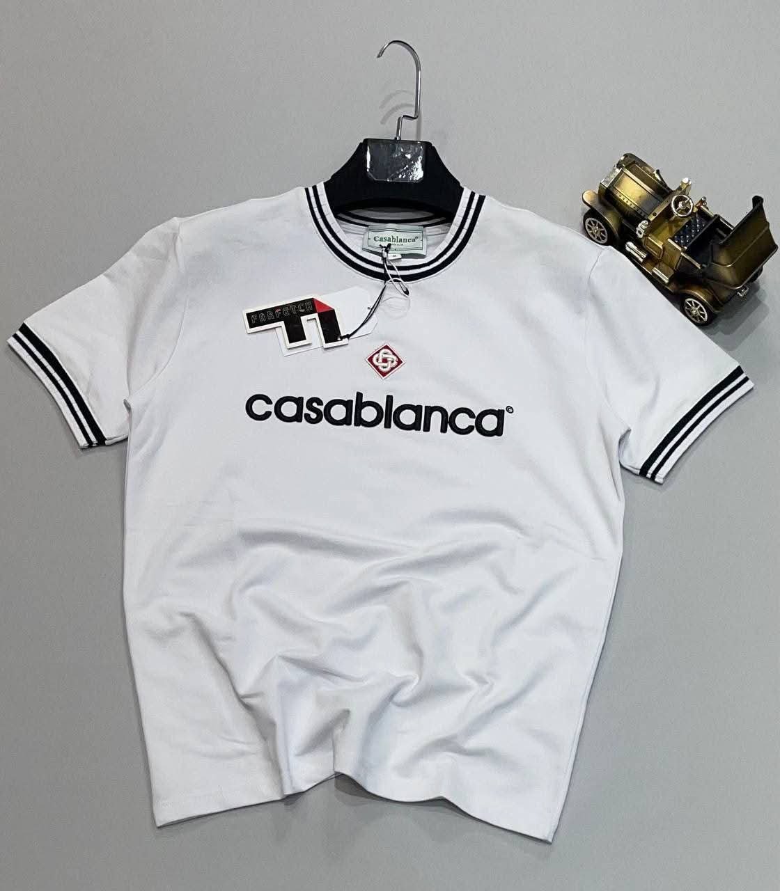CASABLANCA MEN’S T SHIRT WITH ORIGINAL PACKING. (White)